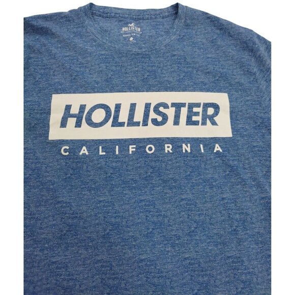 Hollister California Blue Crew Neck Short Sleeve Logo T-Shirt L, NWT. - Picture 3 of 6